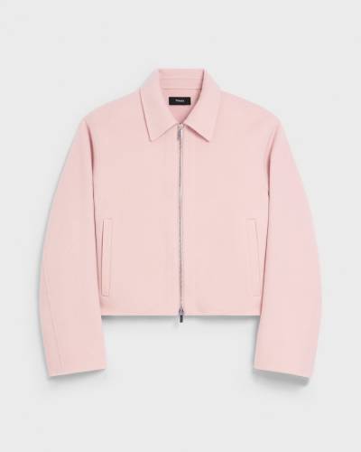 Blouson Jacket in Double-Face Wool-Cashmere